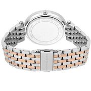 Michael Kors Darci Purple Dial Two Tone Steel Strap Watch for Women - MK3353
