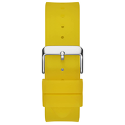Guess Phoenix Multi Function Black Dial Yellow Rubber Strap Watch for Men - GW0203G6