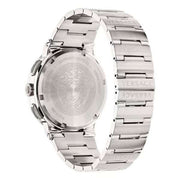 Versace Grace Chronograph Quartz Green Dial Silver Steel Strap Watch For Men - VEZ900121