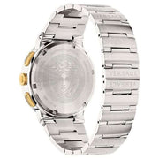 Versace Greca Quartz Blue Dial Silver Steel Strap Watch For Men - VEZ900221