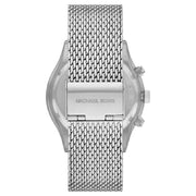 Michael Kors Slim Runway Chronograph Silver Dial Silver Mesh Bracelet Watch For Men - MK9059