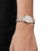 Tissot Le Locle Lady Automatic Diamonds Silver Dial Two Tone Steel Strap Watch For Women - T006.207.22.036.00