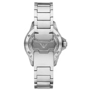 Emporio Armani Sea Explorer Meccanico Automatic Blue Dial Silver Steel Strap Watch For Men - AR60059