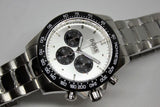 Hugo Boss Ikon Chronograph Silver Dial Silver Steel Strap Watch for Men - 1512964