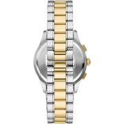 Emporio Armani Paolo Chronograph Grey Dial Two Tone Steel Strap Watch For Men - AR11527