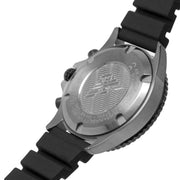 Emporio Armani Diver Chronograph Black Dial Black Silicone Strap Watch For Men - AR11515