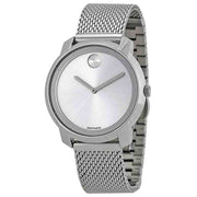 Movado Bold Silver Dial Silver Mesh Bracelet Watch For Women - 3600241