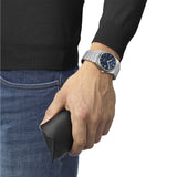 Tissot PRX Powermatic 80 Blue Dial Silver Steel Strap Watch for Men - T137.407.11.041.00