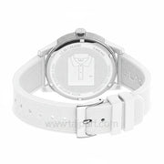 Lacoste 12.12 White Dial White Silicon Strap Watch for Men - 2010984