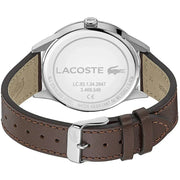 Lacoste Continental Blue Dial Brown Leather Strap Watch for Men - 2011040