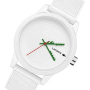 Lacoste 12.12 White Dial White Silicone Strap Watch for Men - 2011069