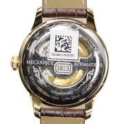 Tissot Le Locle Automatic Gold Dial Brown Leather Strap Watch For Men - T41.5.413.73