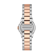 Gucci G Timeless Grey Dial Two Tone Steel Strap Watch For Women - YA126527