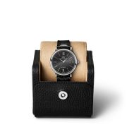 IWC Portofino Automatic Black Dial Black Leather Strap Watch for Men - IW356502