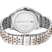 Lacoste Vienna Blue Dial Two Tone Steel Strap Watch for Men - 2011048