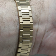 D1 Milano Ultra Thin Brown Dial Gold Steel Strap Watch for Men - D1-UTBJ13