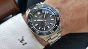 Seiko Prospex 1965 Modern Re Interpretation Automatic Black Dial Silver Steel Strap Watch For Men - SPB143J1
