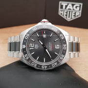 Tag Heuer Formula 1 Calibre 5 Chronograph Anthracite Dial Silver Steel Strap Watch for Men - WAZ2011.BA0842