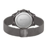 Hugo Boss Associate Chronograph Black Dial Black Mesh Bracelet Watch for Men - 1513769