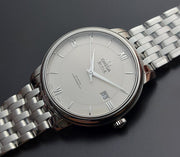 Omega De Ville Prestige Co-Axial Silver Dial Silver Steel Strap Watch for Men - 424.10.40.20.02.003