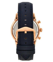 Fossil Townsman Chronograph Blue Dial Blue Leather Strap Watch for Men - FS5436