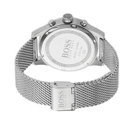 Hugo Boss Jet Chronograph Grey Dial Silver Mesh Bracelet Watch for Men - 1513440