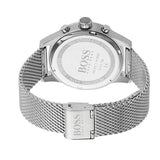 Hugo Boss Jet Chronograph Grey Dial Silver Mesh Bracelet Watch for Men - 1513440