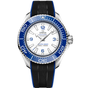 Omega Planet Ocean 6000M Co Axial Master Chronometer 45.5mm White Dial Black Rubber Strap Watch for Men - 21532462104001