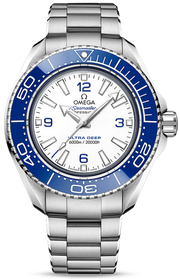 Omega Planet Ocean 6000M Co Axial Master Chronometer 45.5mm White Dial Silver Steel Strap Watch for Men - 21530462104001