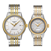 Tissot Carson Automatic Silver Dial Two Tone Steel Strap Watch For Women - T085.207.22.011.00