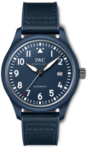 IWC Pilot’s Watch Automatic "Laureus Sport for Good" Edition Blue Dial Blue Nylon Strap Watch for Men - IW328101