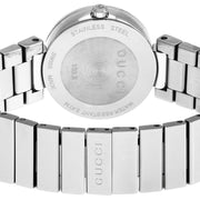 Gucci Interlocking G Quartz Black Dial Black Steel Strap Watch For Women - YA133502