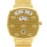 Gucci Grip Yellow Gold Dial Yellow Gold Steel Strap Unisex Watch -  YA157403