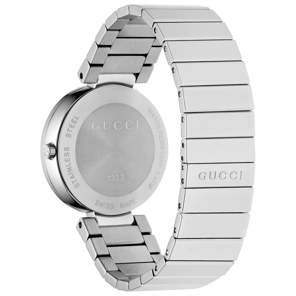 Gucci G Interlocking Silver Dial Silver Steel Strap Watch For Women Gucci G Interlocking Silver Dial Silver Steel Strap Watch For Women