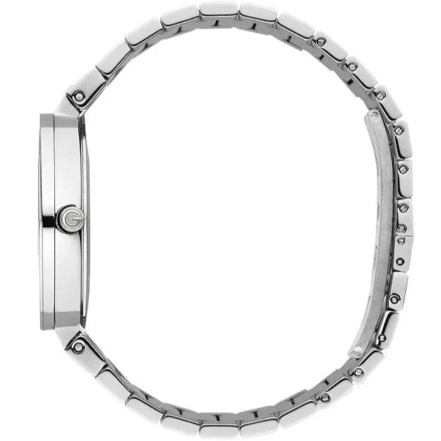 Gucci G Interlocking Silver Dial Silver Steel Strap Watch For Women Gucci G Interlocking Silver Dial Silver Steel Strap Watch For Women