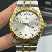 Tudor Royal Automatic Silver Dial Two Tone Steel Strap Watch for Men - M28603-0001