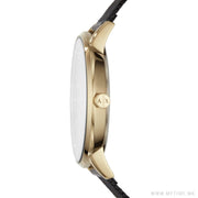 Armani Exchange Lola Three Hand Black Dial Black Mesh Strap Watch For Women - AX5548