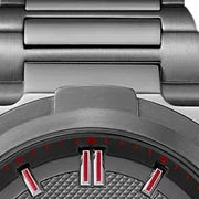 Hugo Boss Supernova Chronograph Grey Dial Grey Steel Strap Watch for Men - 1513361