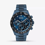 Hugo Boss Hero Sport Lux Chronograph Blue Dial Blue Steel Strap Watch for Men - 1513758