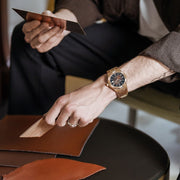 Maurice Lacroix Aikon Automatic Brown Dial Brown Leather Strap Watch For Men - AI6008-BRZ01-730-3