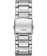 Guess Atlas Chronograph Silver Dial Silver Steel Strap Watch For Men - W0668G7