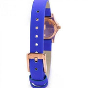 Marc Jacobs Henry White Dial Blue Leather Strap Watch for Women - MBM1238