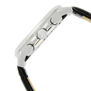 Tommy Hilfiger Keagan Quartz Grey Dial Black Leather Strap Watch for Men - 1791289