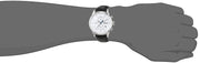Hugo Boss Jet Chronograph White Dial Black Leather Strap Watch for Men - 1513282