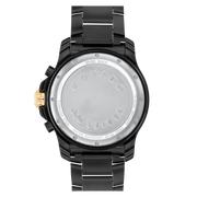 Movado Series 800 Chronograph Black Dial Black Steel Strap Watch For Men - 2600119