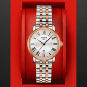 Tissot Carson Premium Lady Silver Dial Two Tone Steel Strap Watch For Women - T122.210.22.033.01