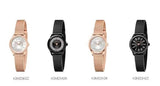 Calvin Klein Minimal Diamonds Black Dial Black Mesh Bracelet Watch for Women - K3M2342R
