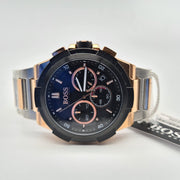 Hugo Boss Supernova Chronograph Black Dial Two Tone Steel Strap Watch for Men - 1513358