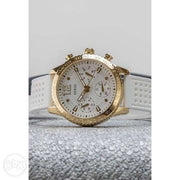 Guess Marina Multifunction White Dial White Rubber Strap Watch for Women - W1025L5