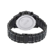 Hugo Boss Aeroliner Chronograph Black Dial Black Steel Strap Watch for Men - 1513180